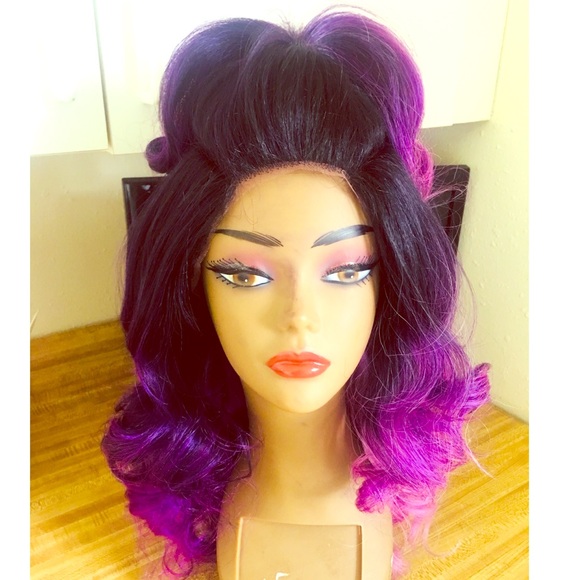 Accessories Full Moon Part Ombre Purple Lacefront Wig Poshmark